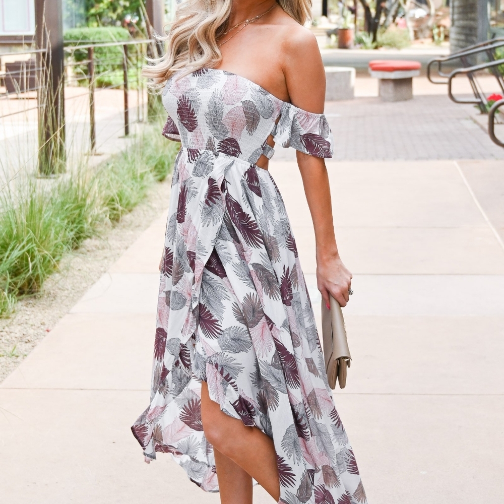 Strapless maxi dress